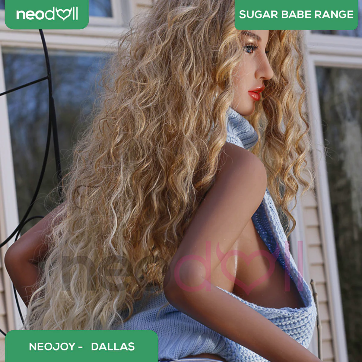 Neodoll Sugar Babe - Dallas - Realistische Sexpuppe - Gel-Brust - Uterus - 168cm - Weizen - Image 3