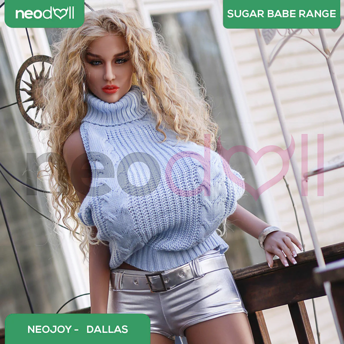 Neodoll Sugar Babe - Dallas - Realistische Sexpuppe - Gel-Brust - Uterus - 168cm - Weizen - Image 6